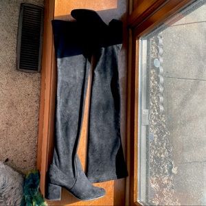 Isaac Suede Over-The-Knee Boots